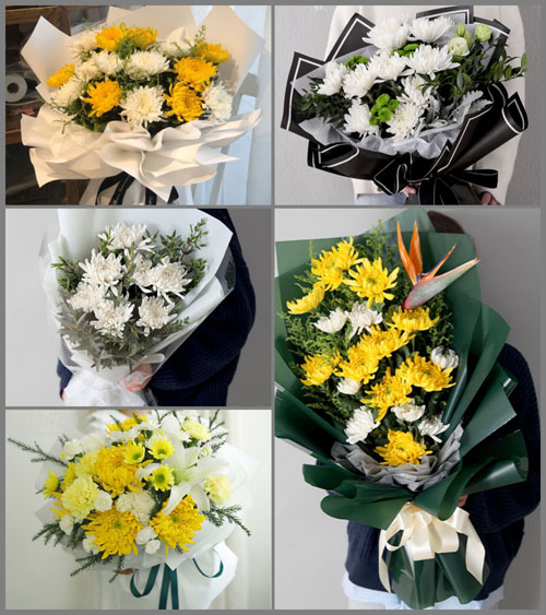 广东江门市台山市端芬镇西泽村白事花束代送